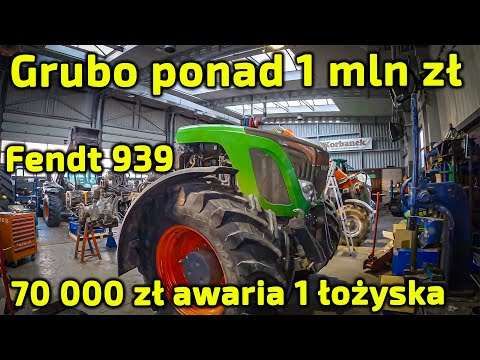 Embedded thumbnail for Ponad 1 mln zł kosztują ciągniki Fendt 939 70 000 zł kosztuje naprawa skutków awarii 1 łożyska!!!