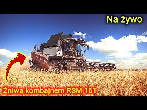 Embedded thumbnail for Na żywo z pola Żniwa kombajnem Rostselmash RSM 161