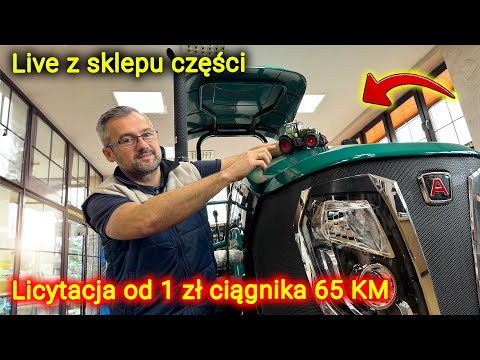 Embedded thumbnail for Licytacja na żywo ze sklepu części  Ciągnik 65 KM od 1 zł?