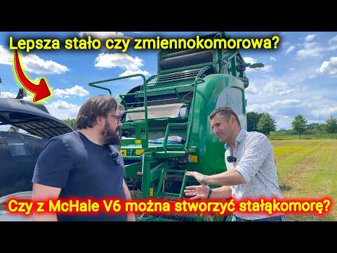 Embedded thumbnail for Czy z prasy zmiennokomorowej można zrobić stałokomorową? Testujemy McHale V6 750