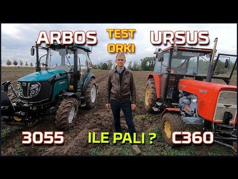 Embedded thumbnail for Ursus c 360 vs Arbos 3055 TEST orki i spalanie | Czy ursus da radę? | Co z ursusem | Nowy nabytek
