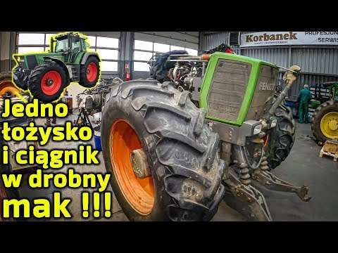 Embedded thumbnail for Ciągnik Fendt pokrojony na kawałkiSkutek uszkodzenia łożyska przedniego napędu Przekładnia vario