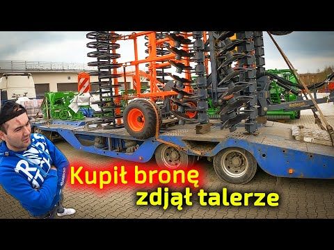 Embedded thumbnail for Kupił ogromną POLSKĄ bronę talerzową Mandam TAL-K Piciu pomaga dokręcić talerze [Korbanek]