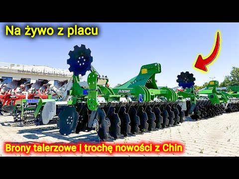 Embedded thumbnail for Live z placu Korbanek Brony talerzowe i nowy ciągnik z Chin z ładowaczem