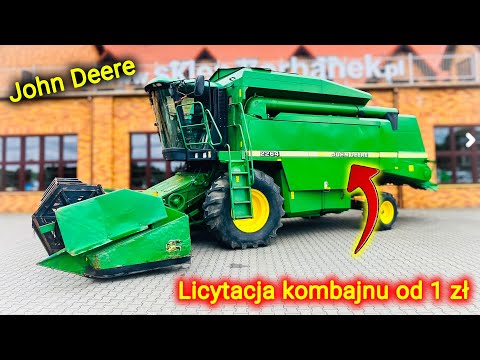 Embedded thumbnail for LIVE Licytacja kombajnu John Deere od 1 zł