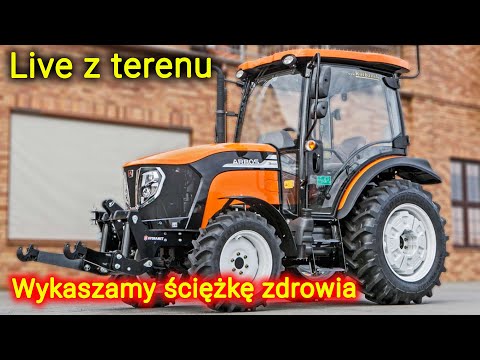 Embedded thumbnail for Live z terenu Praca ciągnikiem Arbos przy wykaszaniu ścieżki zdrowia