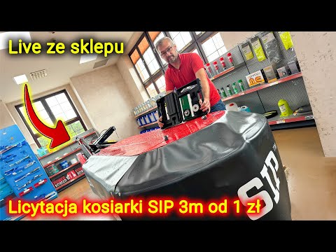 Embedded thumbnail for Na żywo ze sklepu części Licytujemy kosiarkę SIP 3.0 m od 1 zł?