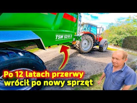 Embedded thumbnail for Mieli 12 lat przerwy w zakupach maszyn Wybrali rozrzutnik Bergmann TSW 5210S [Korbanek]