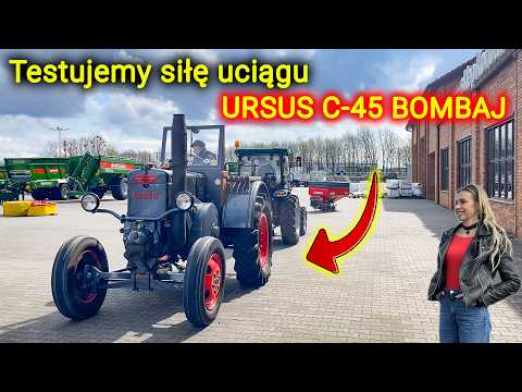 Embedded thumbnail for Ciągnik Ursus C45 BOMBAJ  Pomiar siły uciągu vs nowy traktor
