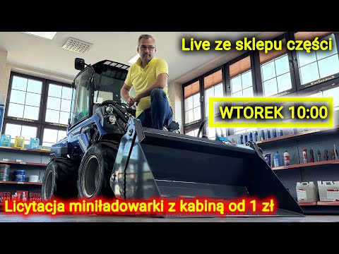 Embedded thumbnail for Licytacja na żywo ze sklepu Licytacja miniładowarki z kabiną od 1 zł